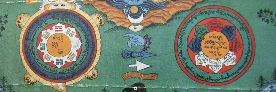 ancient painting of tibetan astrology